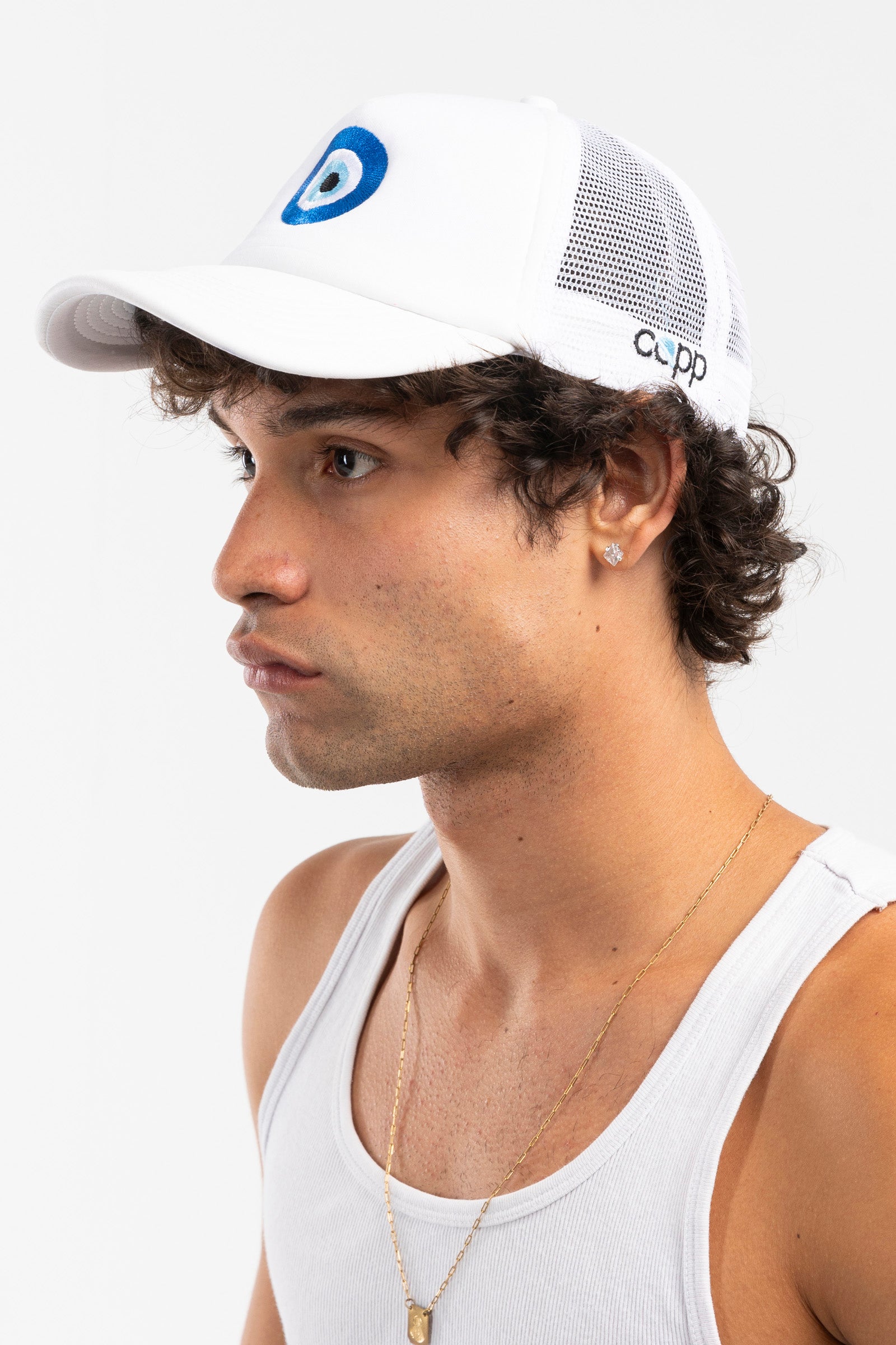 Evil Eye (WHITE) Trucker Cap
