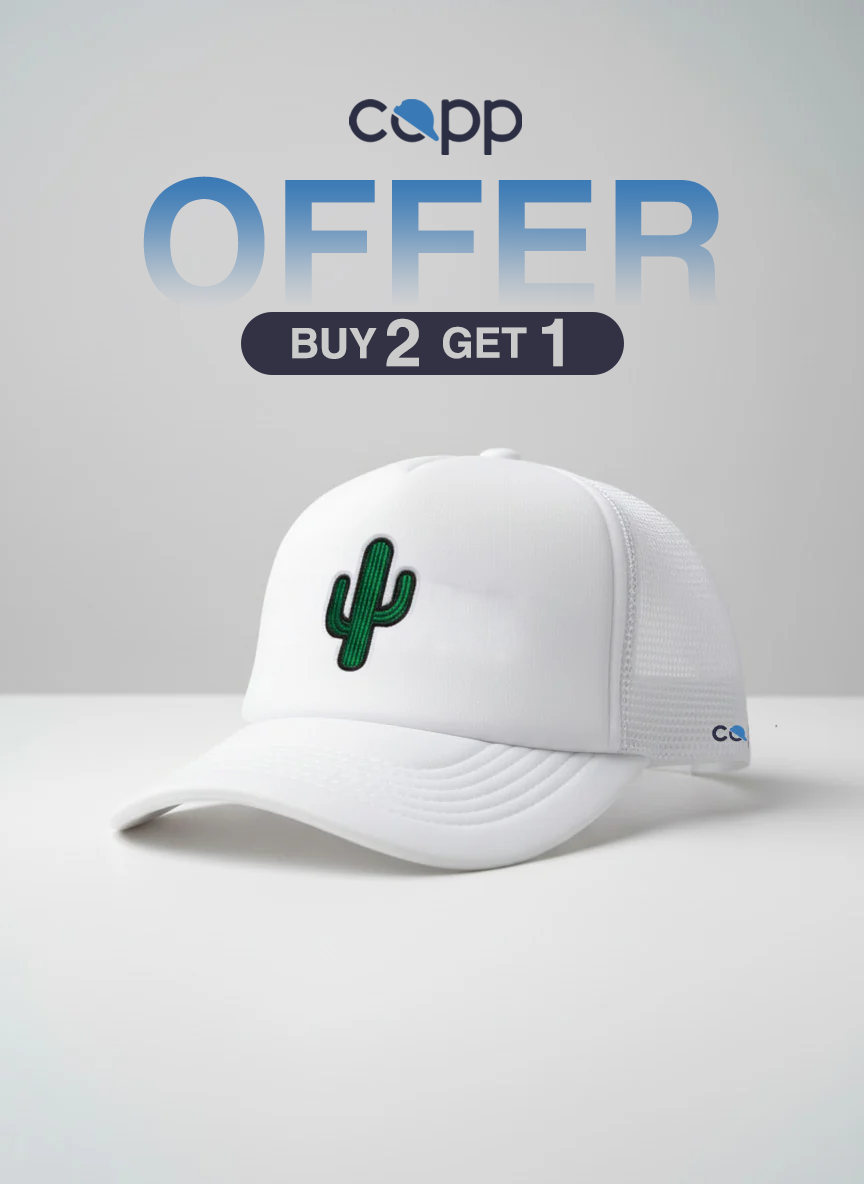 Cactus (WHITE) Trucker Cap