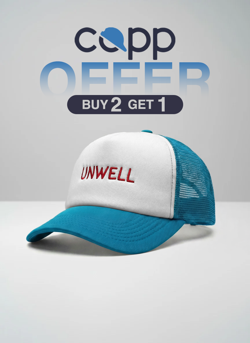 blue  unwell Trucker Cap