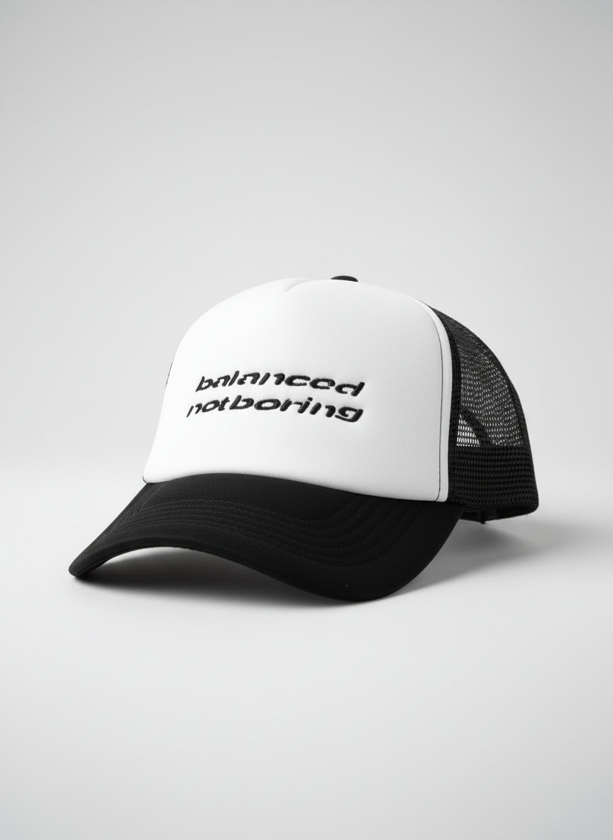 Balanced Not Boring   Trucker Cap