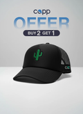 CACTUS (BLACK) Trucker Cap