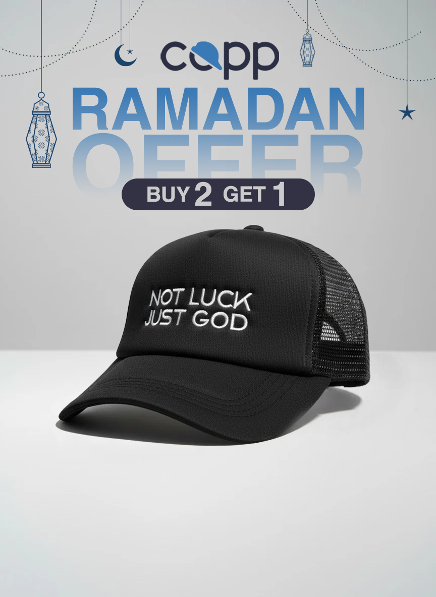 NOT Luck Just God Trucker Cap