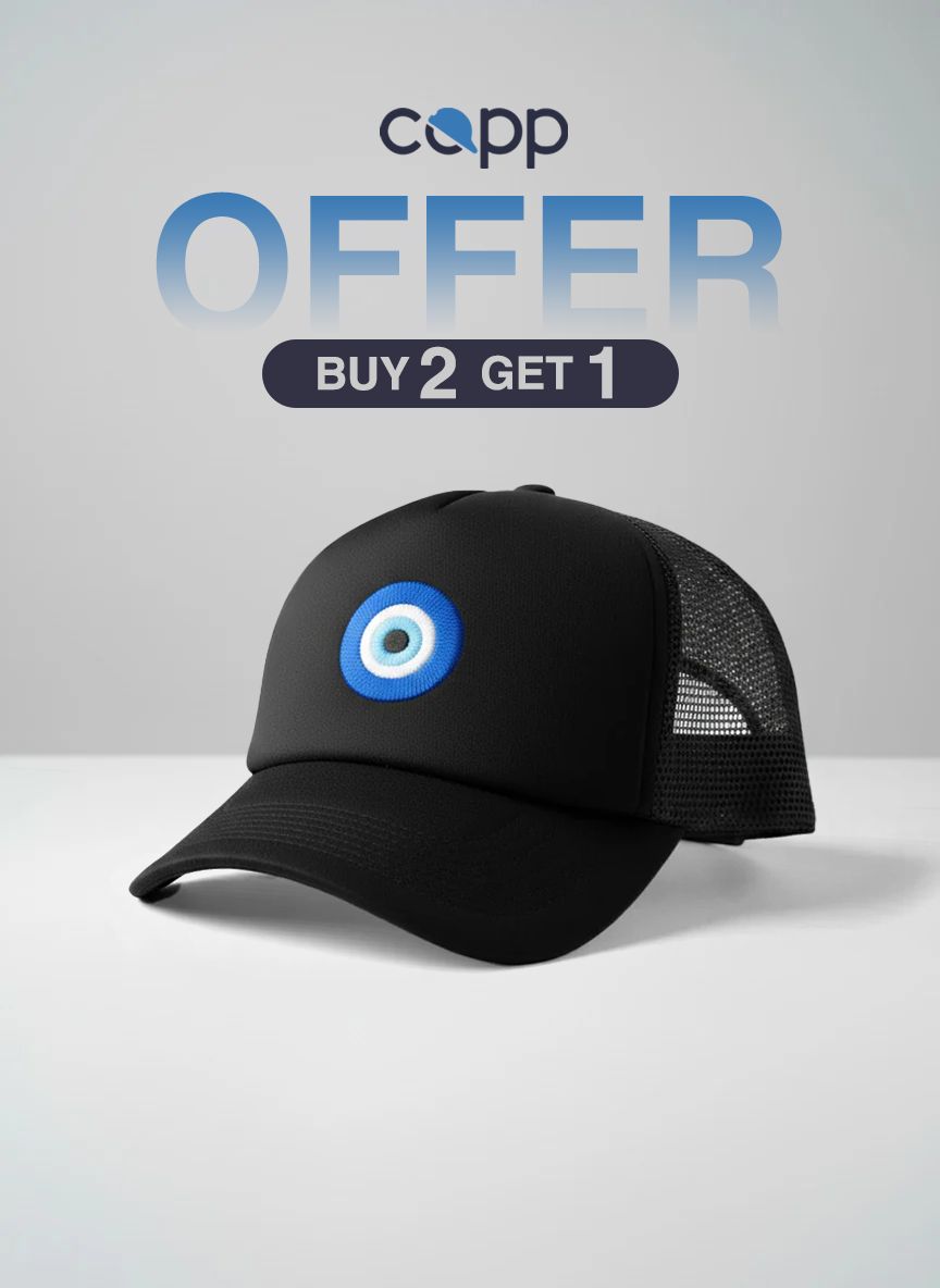 Evil Eye (BLACK)  Trucker Cap