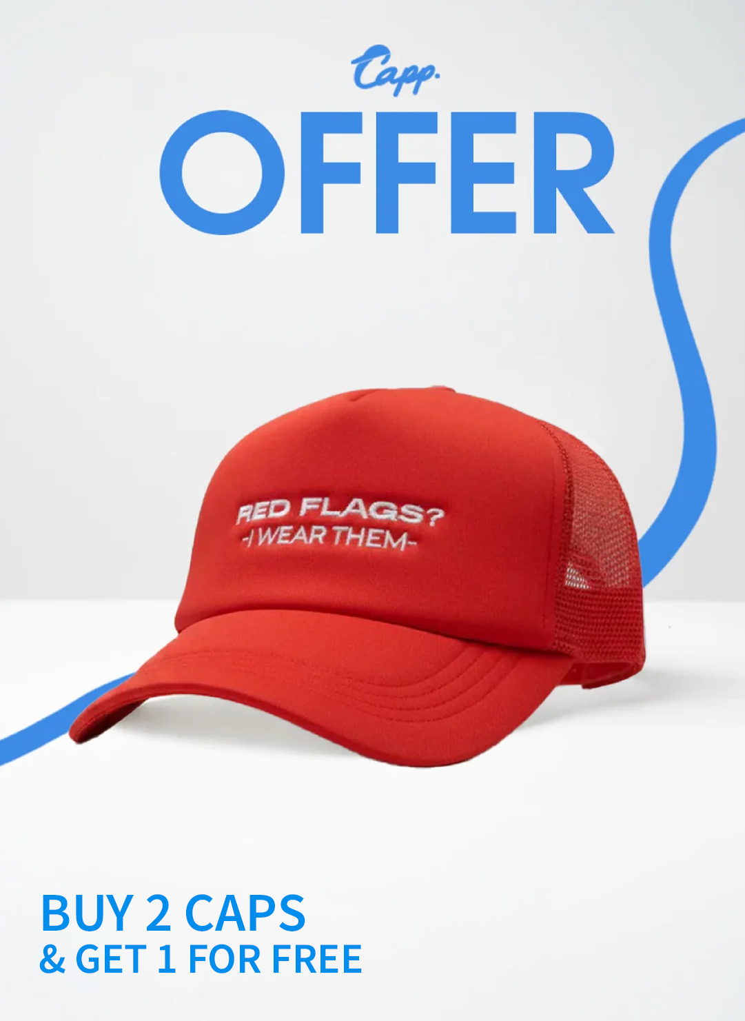 Red Flags Trucker Cap