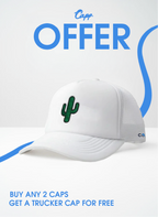 Cactus (WHITE) Trucker Cap