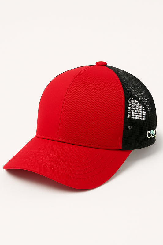 Red X Black Cap