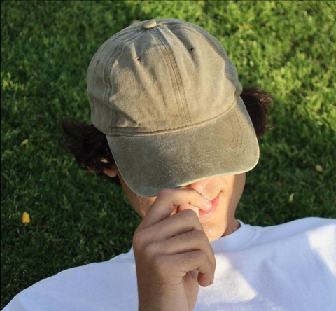 Olive Washed Cap
