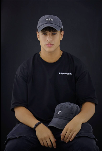 Dark Gray “WED” washed cap
