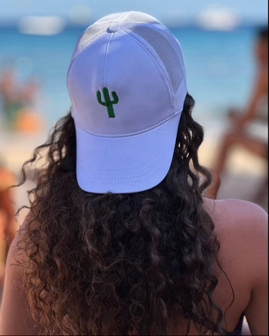 White Cactus Trucker Cap