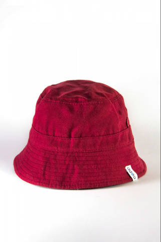 Maroon bucket hat