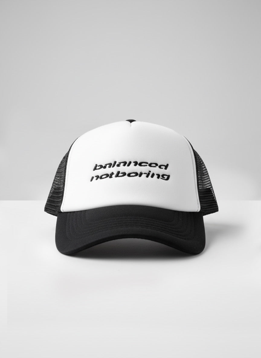 Balanced Not Boring   Trucker Cap