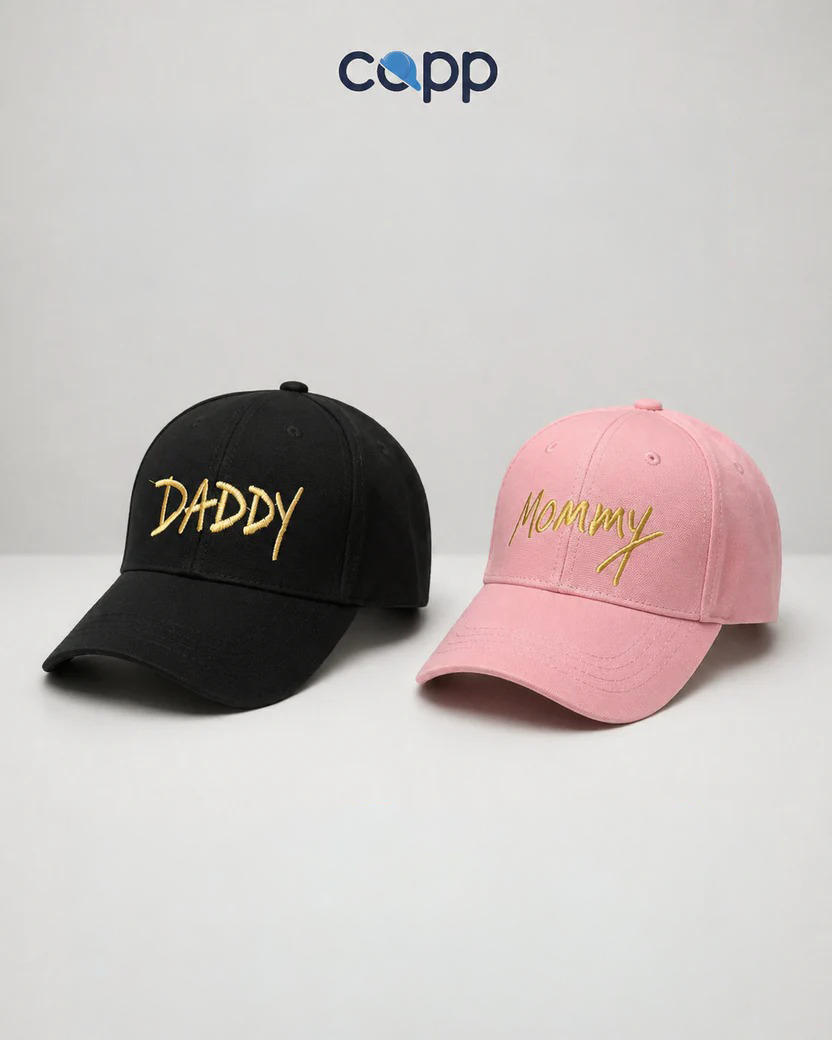 Daddy & Mommy (pink and black)