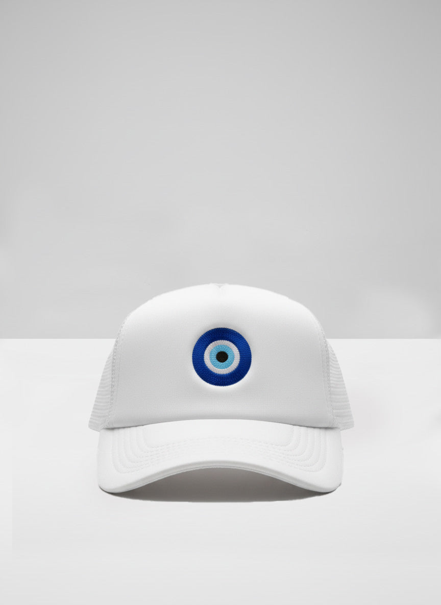 Evil Eye (WHITE) Trucker Cap