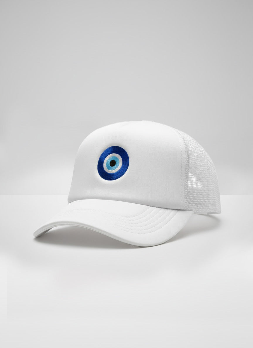 Evil Eye (WHITE) Trucker Cap