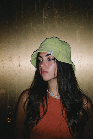 Lime bucket hat