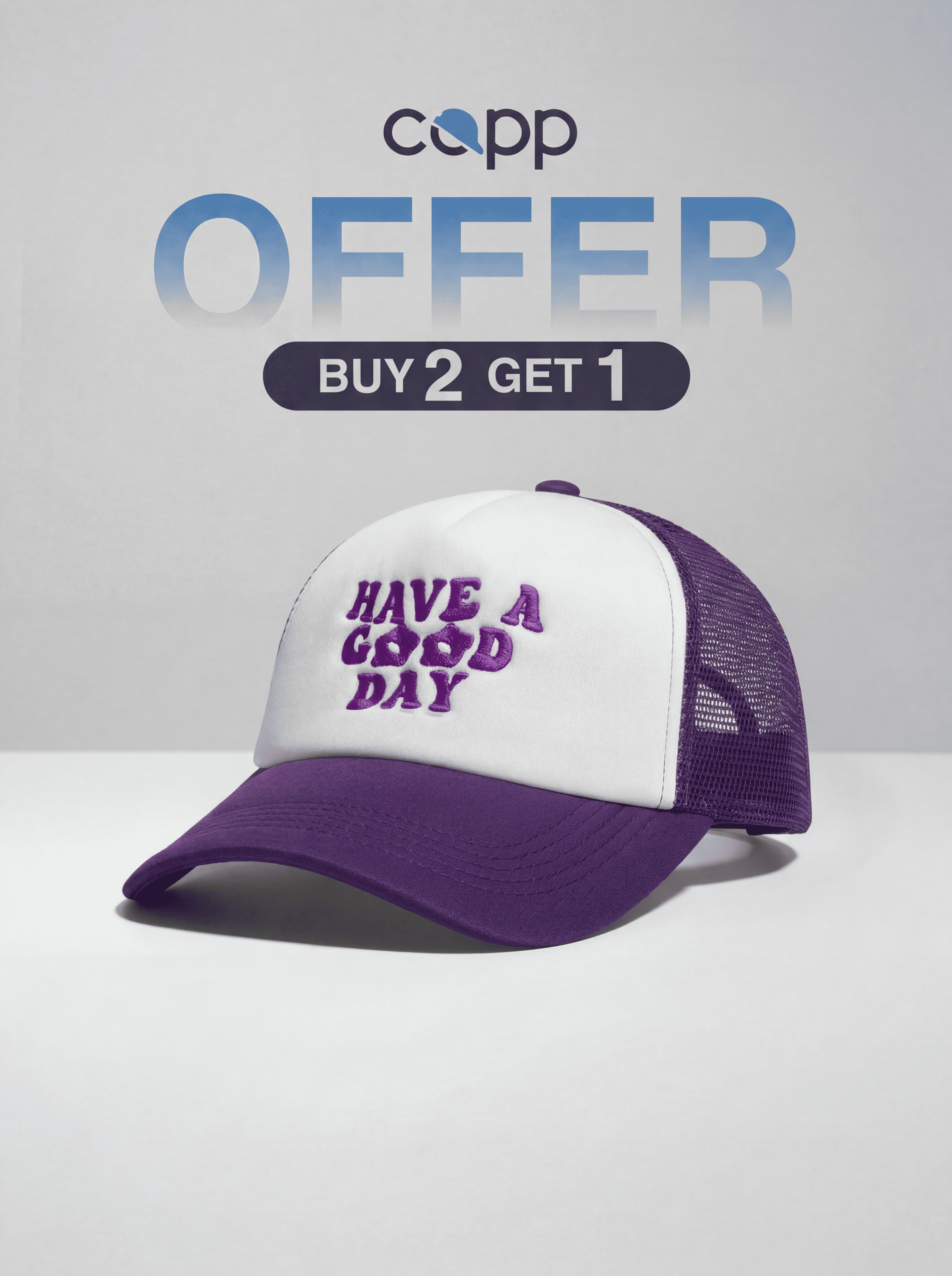 Have a good day Trucker  - purple
