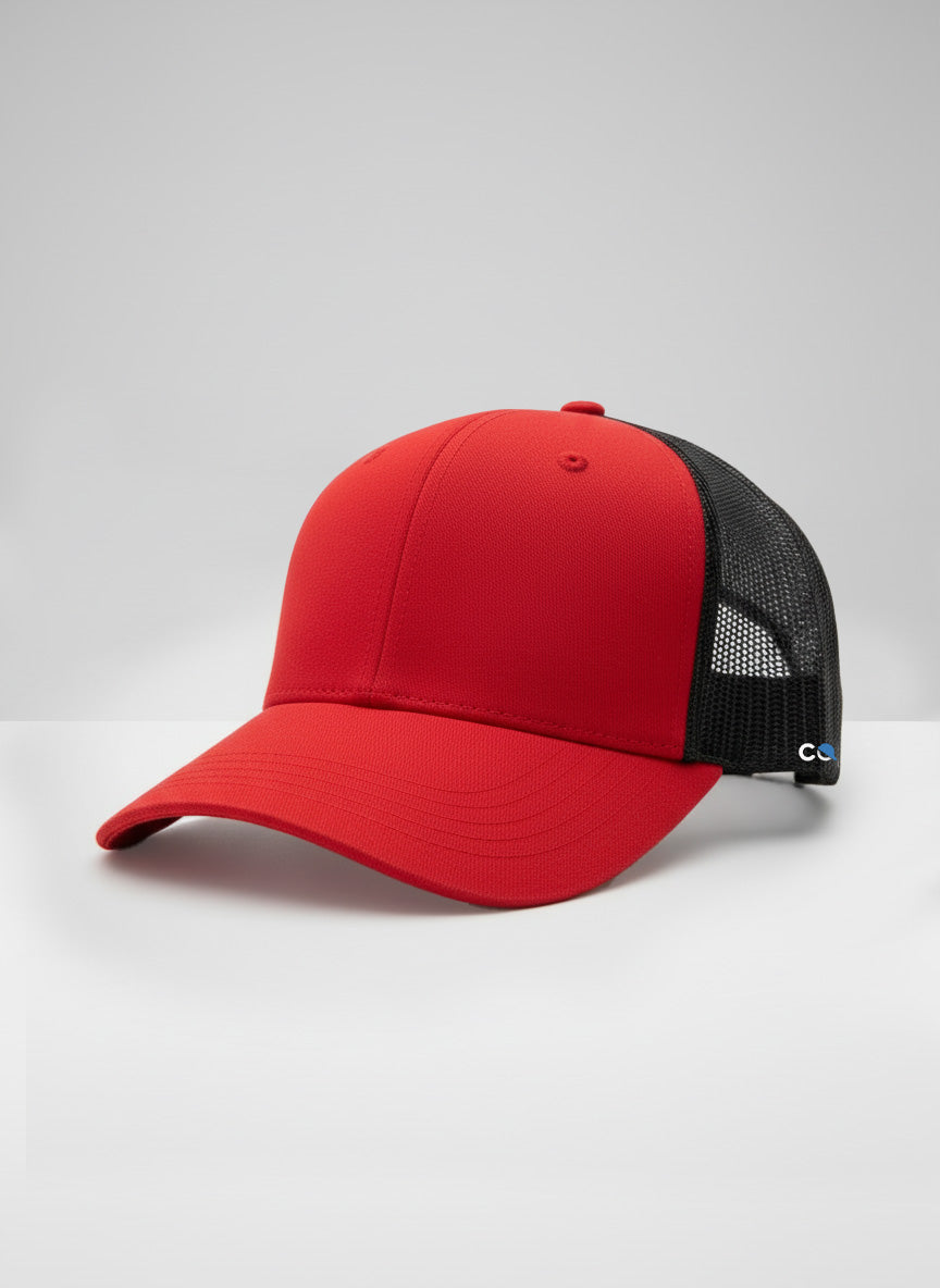 Red X Black Cap