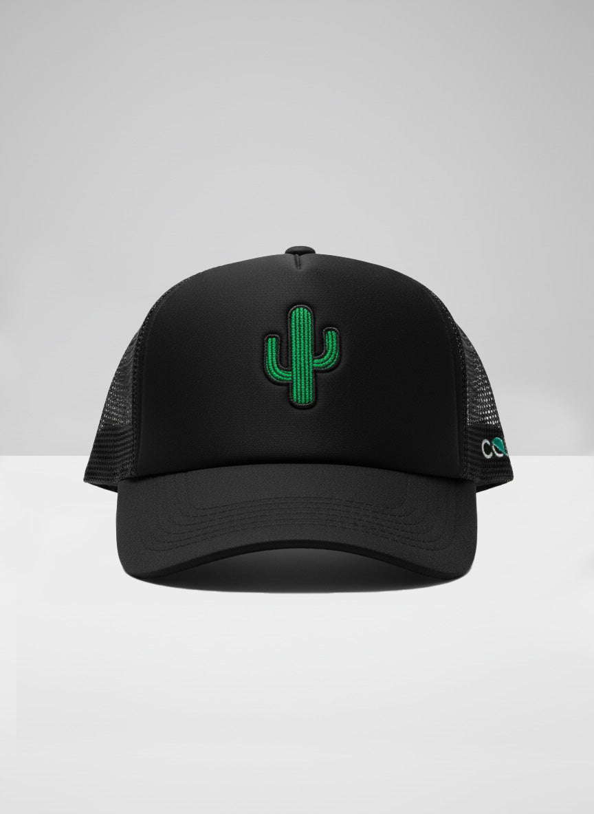 CACTUS (BLACK) Trucker Cap
