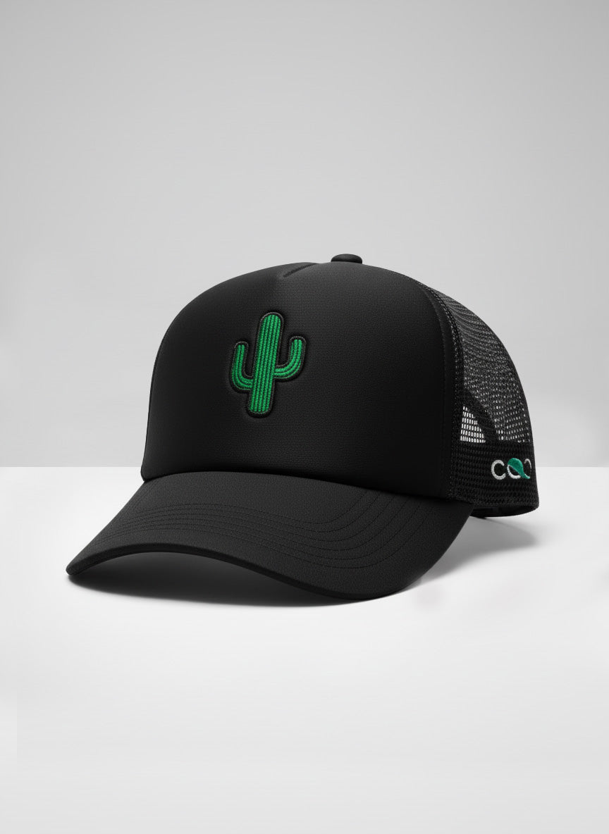CACTUS (BLACK) Trucker Cap