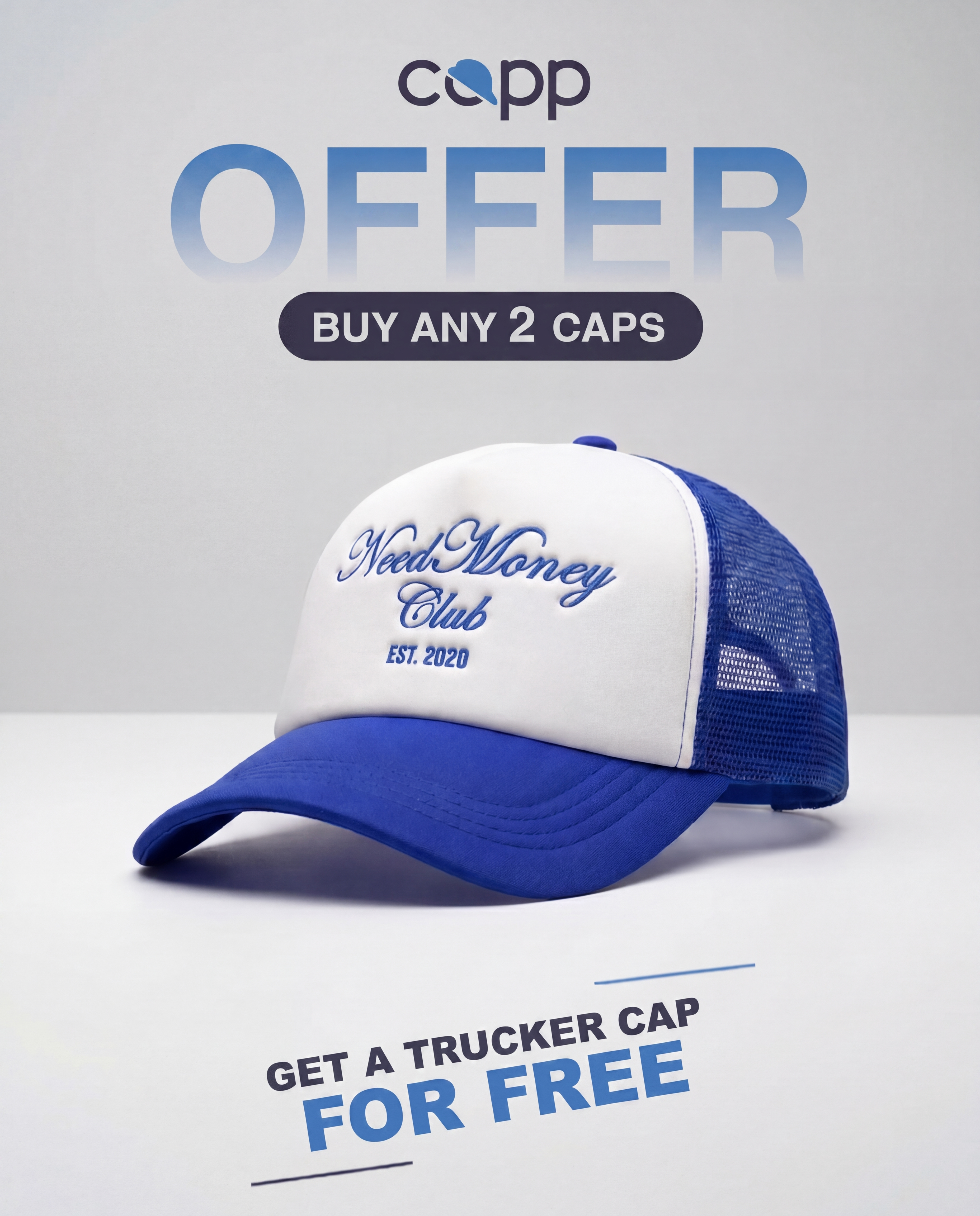 Need Money Club Trucker Cap