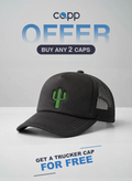 CACTUS (BLACK) Trucker Cap